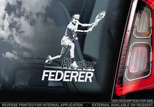 Roger Federer - Coche Pegatina Ventana - Tenis RF Suiza Cartel Arte Regalo Print - Imagen 1 de 1