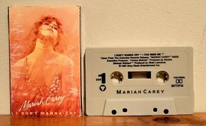 Rare 1991 Mariah Carey "I Don't Wanna Cry" Cassingle Cassette Tape - Picture 1 of 8