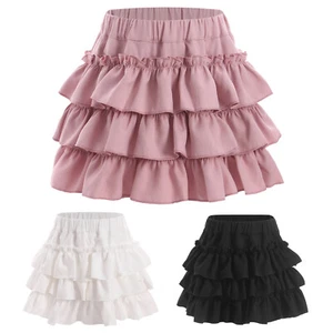 Kids Girls Dress Party Skirt Cute Miniskirt Birthday Uniform Casual Dancewear - Picture 1 of 32
