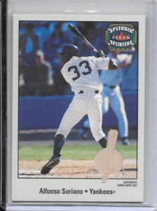 Tarjeta de béisbol 2003 Alfonso Soriano Bat Relic/349 #AS-SS Fleer New York Yankees - Imagen 1 de 2