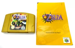 The Legend Of Zelda Majora's Mask Nintendo 64 N64 Game Gold With Manual PAL AUS - Picture 1 of 2