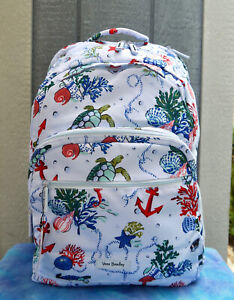VERA BRADLEY ANCHORS AWEIGH ⭐🐟 'Lighten Up Essential Large Backpack' NWT $149