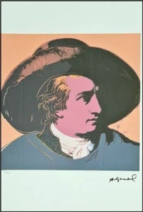 ANDY WARHOL *Johann Wolfgang Goethe* 57 x 38 cm*signed lithograph*limited#28/100 - Bild 1 von 11