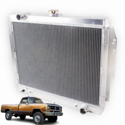 3 Row Aluminum Radiator For 1979-1993 Dodge D/W D150 D250 D350 Ramcharger 5.9L - Image 1 of 4