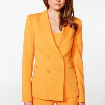 Bardot || Blazer Parisienne Doble Pecho Naranja Mandarina EE. UU. 6 Foto 1 de 4