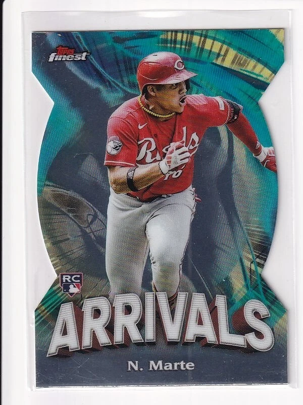 2024 Topps Finest Noelvi Marte Arrivals Rookie RC Reds - Image 1 of 1