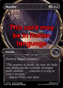 MTG MURDER 300 FOIL EXC - OMICIDIO - MKM X IT - MAGIC - Picture 1 of 1