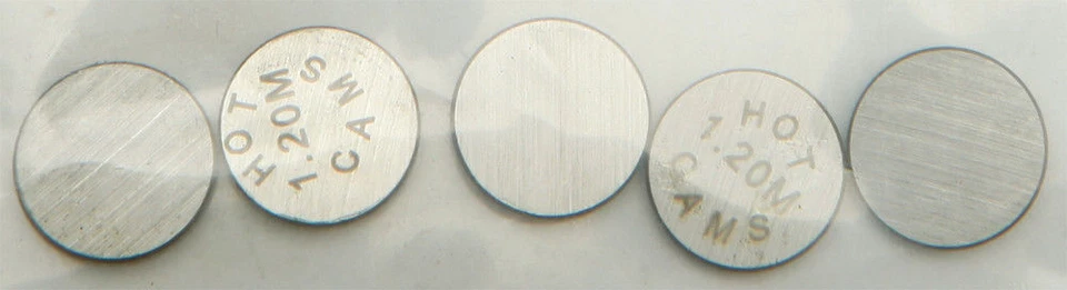 Paquete de 5 cuñas de válvula Hot Cams 9,48x1,20 mm 5PK948520 Honda CRF450R CRF450X RVT1000R Foto 1 de 1