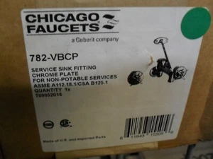 Grifo de fregadero de servicio Chicago 782-VBCP con disyuntor cromado - Imagen 1 de 1