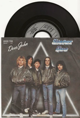 STATUS QUO DEAR JOHN ORIGINAL 1982 SINGLE FROM GERMANY, MINT - Image 1 of 2