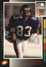 1992 Wild Card WLAF #124 Lew Barnes