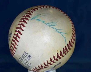 Richie Ashburn Psa/dna Vintage Penn League Autograph Baseball Signed Authentic - Picture 1 of 1