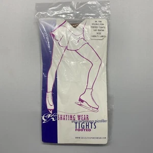 DE COLECCIÓN GK PATINAJE MICROFIBRA PIES MALLAS BRONCEADO ADULTO GRANDE NAILON/LYCRA MUJER - Imagen 1 de 4