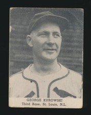 1947 D323 Tip-Top Bread Baseball -WHITEY KUROWSKI (St Louis Cardinals)