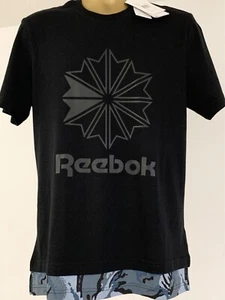 Reebok Classic F Layered T-Shirt BK5010 – Men's UK L, Black Camouflage Hem, New - Picture 1 of 9