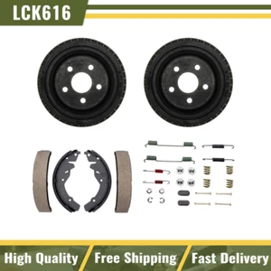 Rear Brake Drums & Brake Shoes Hardware Spring Kit Fits 1988 1989 Dodge Dynasty - Picture 1 of 7