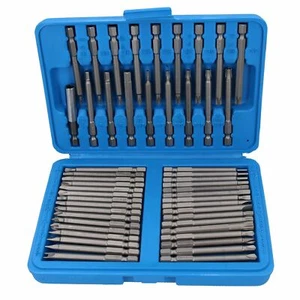 Brocas de destornillador Torx / PZ / PH / Spline hexagonal plana seguridad extra larga 50 piezas AT82 - Imagen 1 de 5