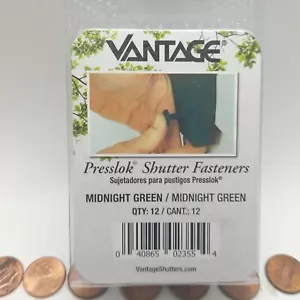 Vantage Presslok Shutter Fasteners Green 12 Pack. - Picture 1 of 11