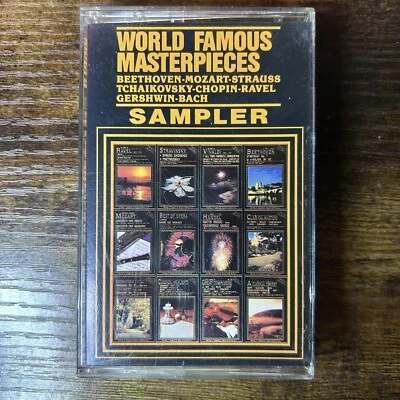 World Famous Masterpieces Sampler Cassette Tape Beethoven Mozart Strauss Chopin - Image 1 of 4