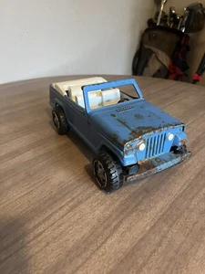 Tonka Jeepster w/ Hitch 1960s-1970s Vintage Blue Jeep Car - Picture 1 of 5