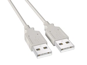 15ft USB 2.0 Type A Male to Male Cable, 480Mbps, Double-Shielded, Beige - Picture 1 of 4