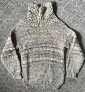 Vintage Manos Del Uruguay Sweater M Handmade w Handspun Wool Yarn - Picture 1 of 6