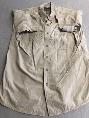 Eastern Mountain Sports Button Down Mens Medium EMS Nylon Hiking Outdoor Collar - Image 1 of 4