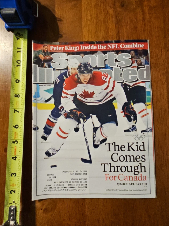 SPORTS ILLUSTRATED MAGAZINE MARCH 8 2010 SIDNEY CROSBY TEAM CANADA ICE HOCKEY - Изображение 1 из 1