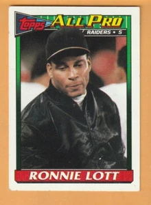 Ronnie Lott Los Angeles Raiders 1991 Topps #97 HOF USC Trojans - Imagen 1 de 2