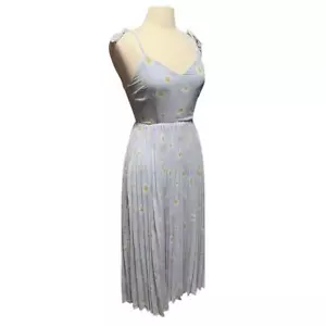Fate Periwinkle Pleated Sunflower Sundress Size Small NWT - Picture 1 of 9