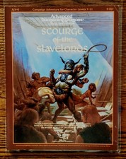 TSR 9167 AD&D A1-4 1st Edition Supermodule, Scourge of the Slavelords w/Map 1986