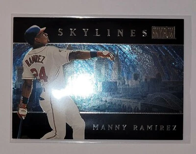 2000 Skybox Skylines Мэнни Рамирес 10 из 10SL изящная карта Кливленд, Бостон, Лос-Анджелес - Изображение 1 из 2