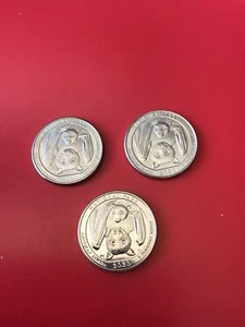 2020 American Samoa quarter, PDS, from Mint Uncirculated Rolls. - Picture 1 of 1