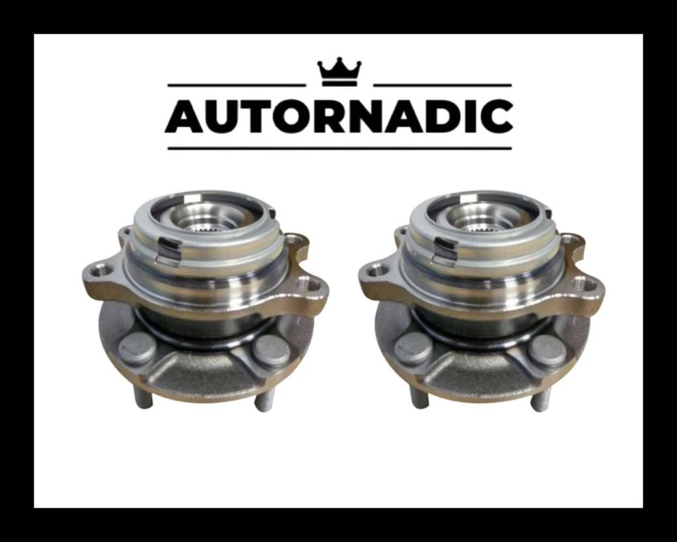 MONTAJE DE COJINETE DE CUBO DE RUEDA DELANTERA PARA INFINITI M35 M37 M45 M56 PAR ENVÍO GRATUITO Foto 1 de 2