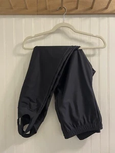 L.L. Bean Thermal Base Layer Fleece Lined Leggings Black Warm Unisex Kids Large - Picture 1 of 15