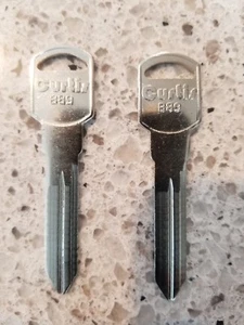 GM BLANK KEYS B-89 UNCUT PAIR CURTIS KEYS - Bild 1 von 1