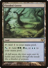 FLOODED GROVE - MTG Eventide Rare Land