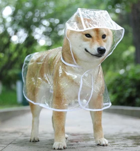 L-6XL Puppy Waterproof Pet Dog Raincoat Jacket Clothes Vest Rain Coat Outdoor - Picture 1 of 13