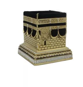 Modefa Turco Islamico Tavolo Casa Decorazione Kaba Replica Modello Regalo Oro PICCOLO - Foto 1 di 4