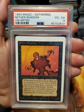 Nether Shadow UNLIMITED PSA 4 VG-EX Magic the Gathering Card Miscut misprint Mtg