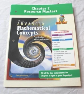 Glencoe Advanced Mathematical Concepts Precalculus Chapter 2 Resource Masters - Picture 1 of 2