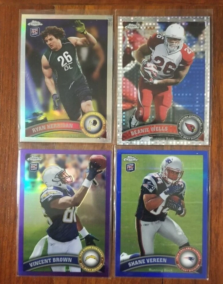 2011 Topps Chrome Football RC, Vets, Parallels & Inserts Pick Your Player! - Image 1 of 1