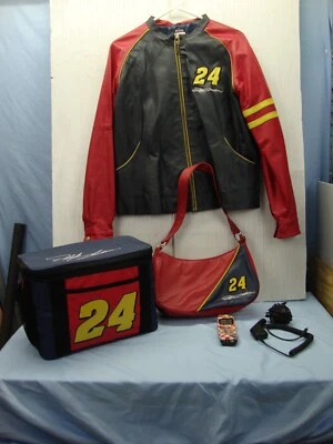 NASCAR #24 Jeff Gordon Damas Abrigo de Cuero (Talla XL), Cartera, Cooler, Teléfono Celular Foto 1 de 4