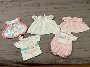 LOT of 6 Girl's Vtg BABY TOGS*CUTIES BY JUDY*HUSH PUPPIES Dress/Shirt Sz 6-9 mos - Picture 1 of 19