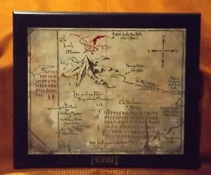 Noble Collection The Hobbit Thorin Oakenshield Map Mounted Lord of the Rings - Picture 1 of 9