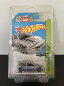 2015 HOT WHEELS HONDA CIVIC EF ZAMAC JDM VHTF RARE HW WORKSHOP W/PROTECTOR - Picture 1 of 9