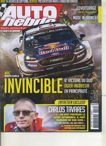 AUTO HEBDO n°2150 31/01/2018  WRC MONTE CARLO CARLOS TAVARES 24h DAYTONA  - Foto 1 di 1