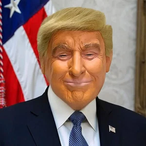 Donald Trump Maske Kostüm Cosplay Party Halloween Promi Latex Maske UK - Bild 1 von 5