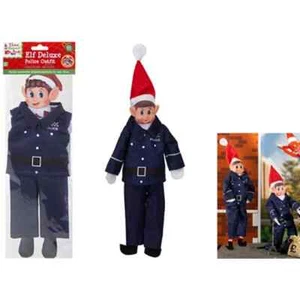 Muñeca Elfa Disfraz de Policía Elfos Comportándose Mal Ropa Adviento Navidad Muñecas - Imagen 1 de 2