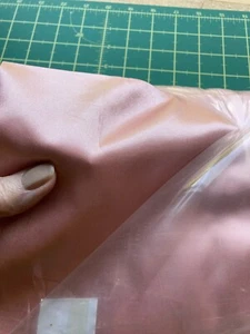 Dusty Pink Satin Fabric - 20 mtrs HALF PRICE - 58" wide - Washable - Picture 1 of 3